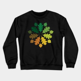 Autumn Fall Leaves Kaleidoscope Crewneck Sweatshirt